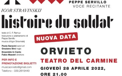 Peppe Servillo protagonista dell’Histoire du Soldat al Teatro del Carmine